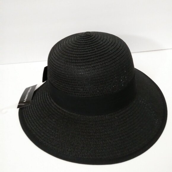 Madd Hatter Straw Black Hat - Picture 6 of 10